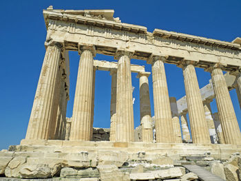 Low angle view of the acropolis