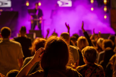 Crowd at music concert