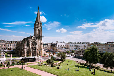 Church of saint-pierre against sky