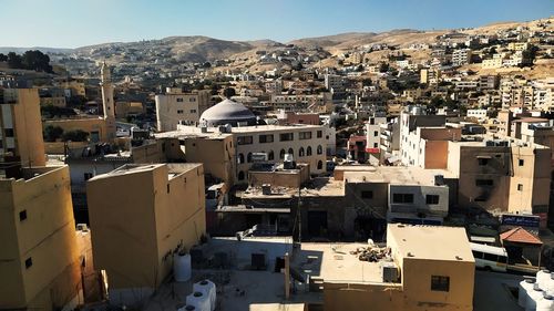 View from hotel, wadi musa, jordan