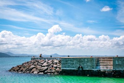 Scenic view of sea against sky