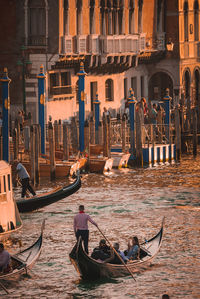 Boats in canal