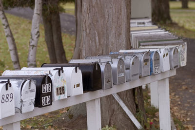 Mailboxes in north hero, vt. lake champlaine islands.