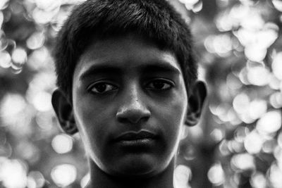 Close-up portrait of boy