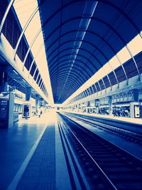 Railroad station platform