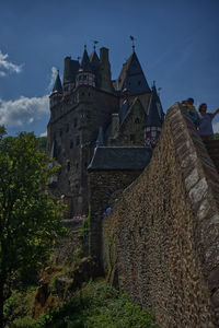 Low angle view of historic building against sky