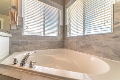 Interior of bathroom at home