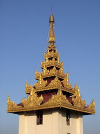 Temple against clear sky