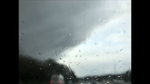 Raindrops on glass window