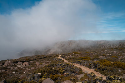Scenic view of landscape against sky