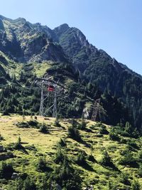 Scenic view of landscape against clear sky