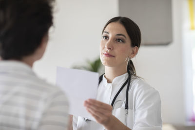 Young female doctor in a practice