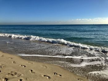 Scenic view of sea against sky