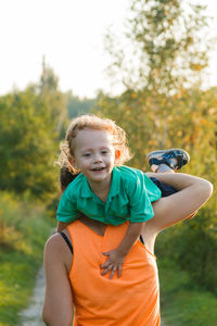 Portrait of smiling boy