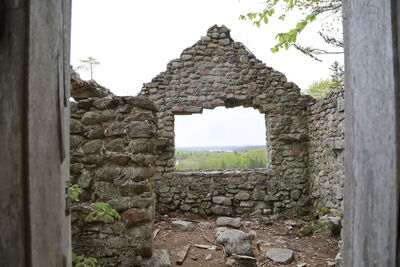 Old ruins against clear sky