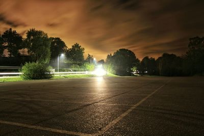 Road with trees in background