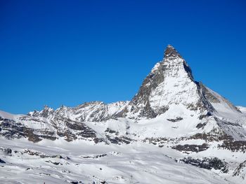 Matterhorn with the clear sky, switzerland.