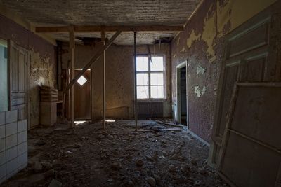 Interior of abandoned house