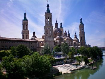 View of historical building against cloudy sky