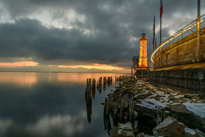 Panoramic view of sea against sky