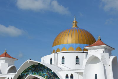 Low angle view of building against sky