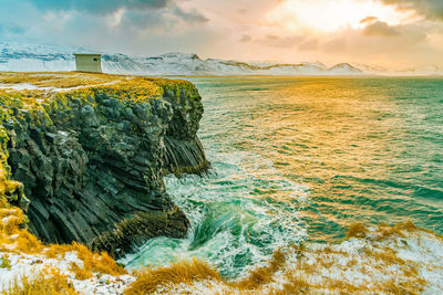 Scenic view of sea against sky