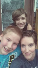 Portrait of smiling young woman