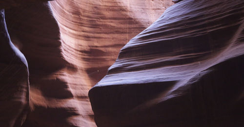 Low angle view of rock formation