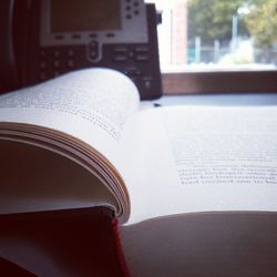 Close-up of books on book