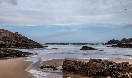 Scenic view of sea against sky