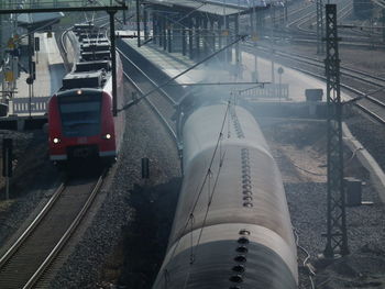 Train on railroad track