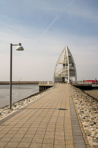 Low angle view of bridge against sky