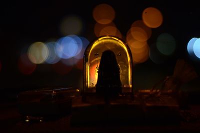 Defocused lights at night