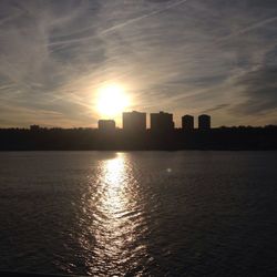 River at sunset