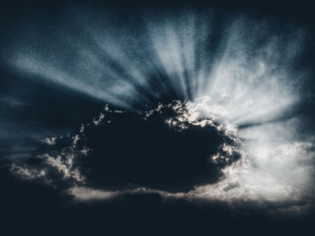 Low angle view of vapor trail in sky