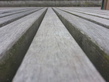 Close-up of wooden boardwalk