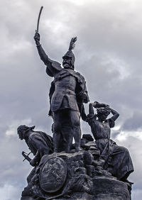 Low angle view of statue