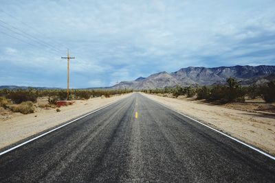 Road passing through country road