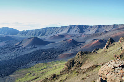 View of a mountain range