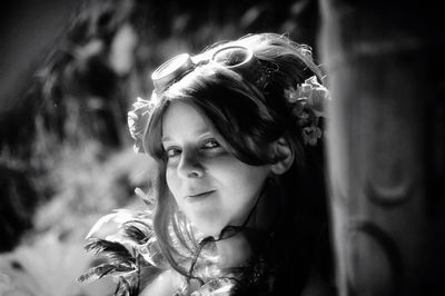 Portrait of young woman