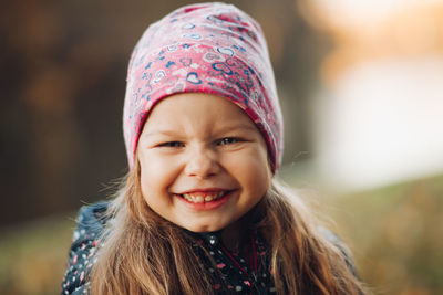 Portrait of smiling girl