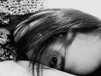 Close-up portrait of young woman