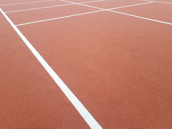 High angle view of sports track