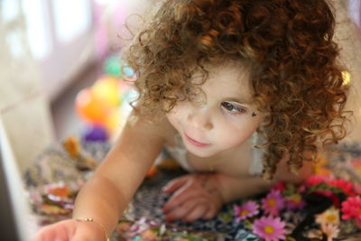 Portrait of cute girl