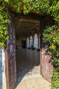 Entrance of building