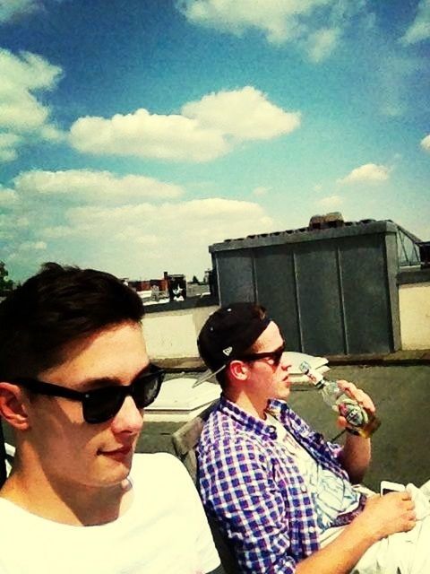 Havin a beer over hamburg