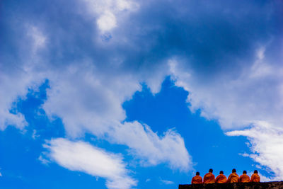 Low angle view of cloudy sky