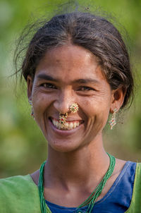 Portrait of a smiling young woman