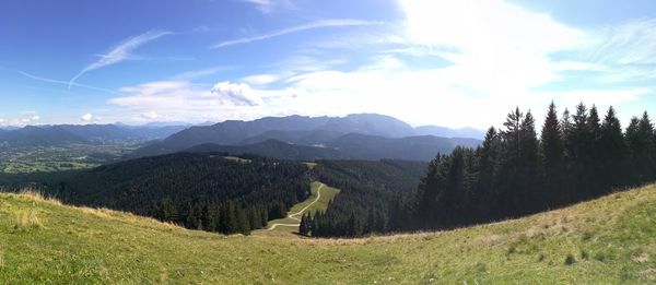Scenic view of landscape against sky