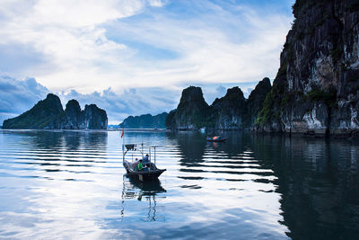 Panoramic view of sea against sky